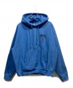 stussyステューシー）の古着「World Tour Hoodie Black」｜ブルー