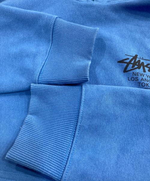 stussy（ステューシー）stussy (ステューシー) World Tour Hoodie Black ブルー サイズ:XLの古着・服飾アイテム