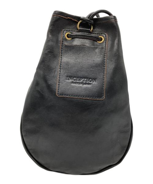 Inception（インセプション）INCEPTION (インセプション) ホースハイドレザー ポーチ ブラックの古着・服飾アイテム