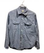 goldゴールド）の古着「CHAMBRAY WORK SHIRT」｜インディゴ
