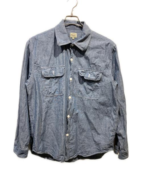 gold（ゴールド）gold (ゴールド) CHAMBRAY WORK SHIRT インディゴ サイズ:Sの古着・服飾アイテム