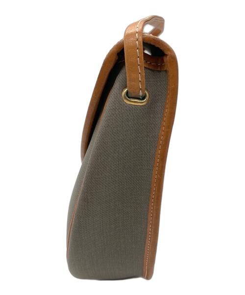 Christian Dior（クリスチャン ディオール）Christian Dior (クリスチャン ディオール) ポシェット グレー×ブラウンの古着・服飾アイテム