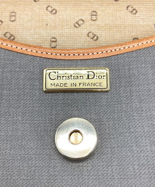 Christian Dior（クリスチャン ディオール）Christian Dior (クリスチャン ディオール) ポシェット グレー×ブラウンの古着・服飾アイテム