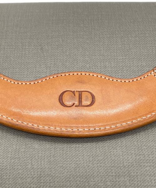 Christian Dior（クリスチャン ディオール）Christian Dior (クリスチャン ディオール) ポシェット グレー×ブラウンの古着・服飾アイテム