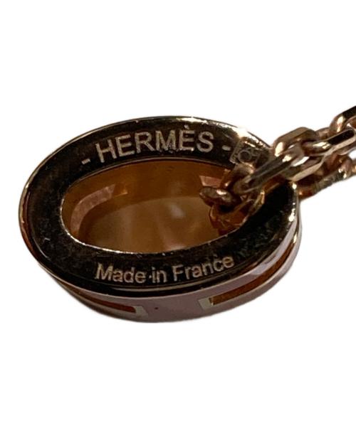HERMES（エルメス）HERMES (エルメス) ミニポップアッシュ ネックレス ゴールド×ピンクの古着・服飾アイテム