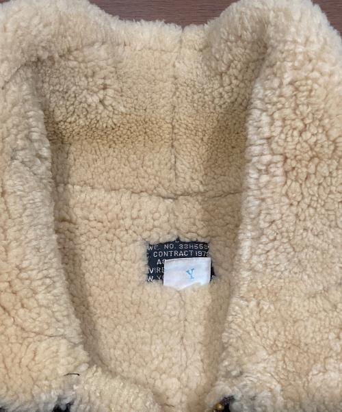 AVIREX（アヴィレックス）AVIREX (アヴィレックス) B-3ムートンジャケット ブラウン サイズ:40の古着・服飾アイテム