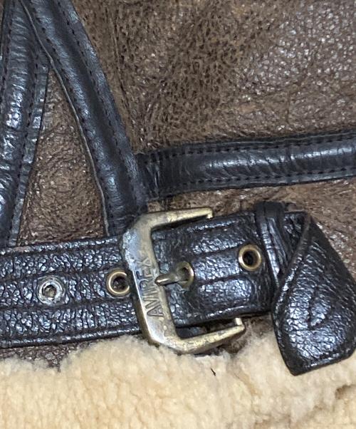 AVIREX（アヴィレックス）AVIREX (アヴィレックス) B-3ムートンジャケット ブラウン サイズ:40の古着・服飾アイテム