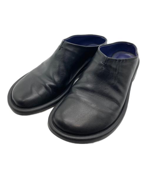 TODAYFUL（トゥデイフル）TODAYFUL (トゥデイフル) スライドレザーシューズ ブラック サイズ:37の古着・服飾アイテム