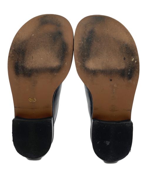 TODAYFUL（トゥデイフル）TODAYFUL (トゥデイフル) スライドレザーシューズ ブラック サイズ:37の古着・服飾アイテム