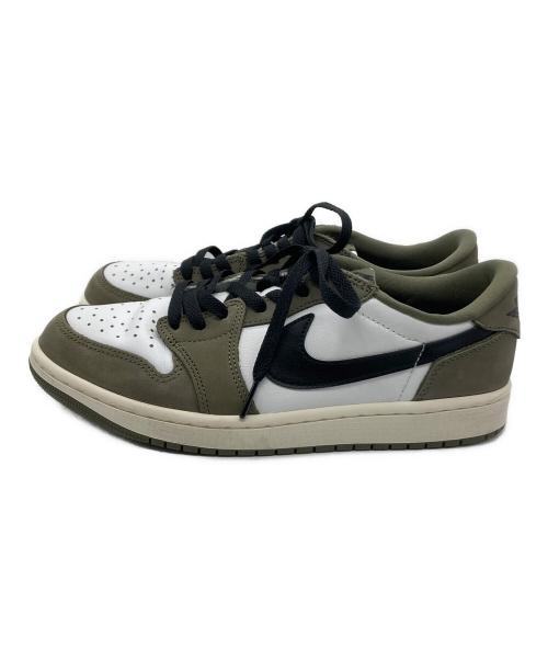 NIKE（ナイキ）NIKE (ナイキ) Air Jordan 1 Low OG オリーブ×ホワイト サイズ:27cmの古着・服飾アイテム