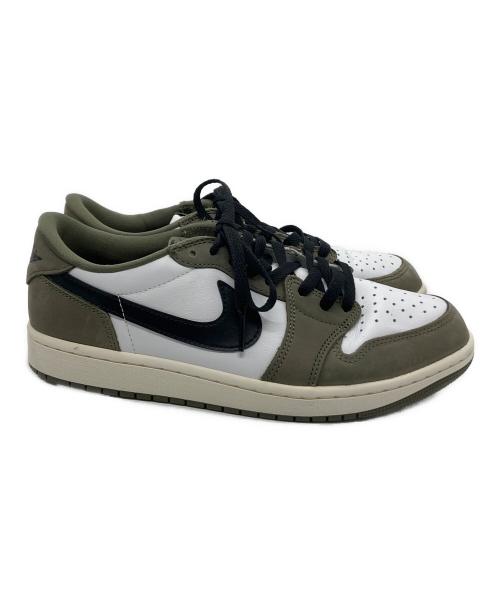 NIKE（ナイキ）NIKE (ナイキ) Air Jordan 1 Low OG オリーブ×ホワイト サイズ:27cmの古着・服飾アイテム
