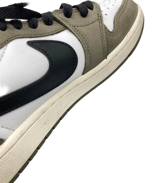 NIKE（ナイキ）NIKE (ナイキ) Air Jordan 1 Low OG オリーブ×ホワイト サイズ:27cmの古着・服飾アイテム