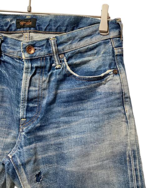 chimala（チマラ）chimala (チマラ) ダメージ加工デニムパンツ インディゴ サイズ:27の古着・服飾アイテム