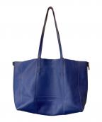 GIANNI CHIARINIジャンニ キアリーニ）の古着「レザートートバッグ」｜ネイビー