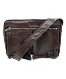 PORTER（ポーター）の古着「フリースタイルショルダーバッグ」｜ブラウン