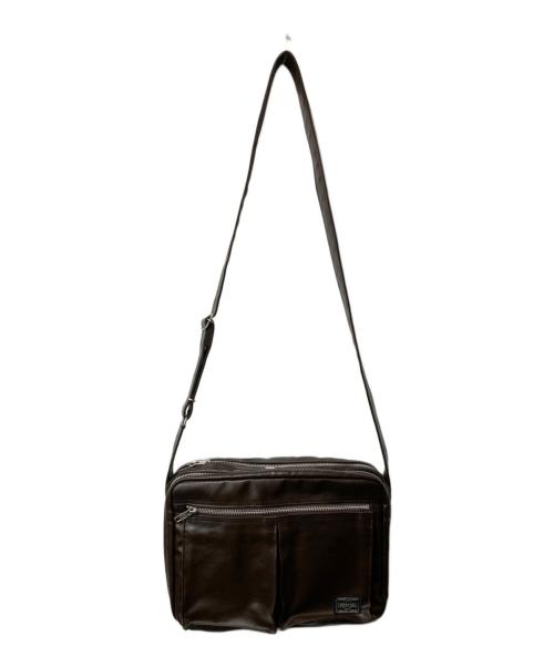 PORTER（ポーター）PORTER (ポーター) フリースタイルショルダーバッグ ブラウンの古着・服飾アイテム