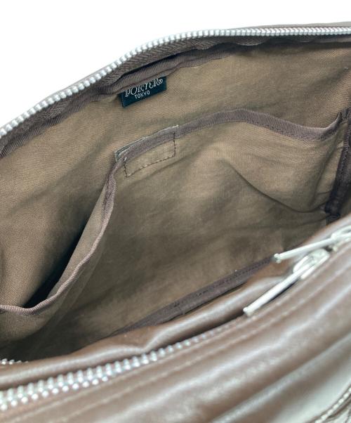 PORTER（ポーター）PORTER (ポーター) フリースタイルショルダーバッグ ブラウンの古着・服飾アイテム