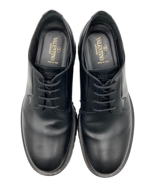 VALENTINO GARAVANI（ヴァレンティノ・ガラヴァーニ）VALENTINO GARAVANI (ヴァレンティノ・ガラヴァーニ) アップレイズダービーシューズ ブラック サイズ:44の古着・服飾アイテム