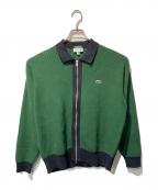 LACOSTE×BEAMSラコステ×ビームス）の古着「別注ニットジップカーディガン」｜グリーン