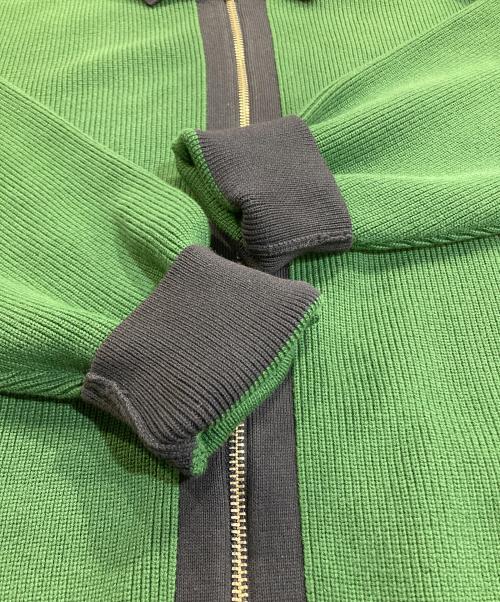 LACOSTE（ラコステ）LACOSTE (ラコステ) BEAMS (ビームス) 別注ニットジップカーディガン グリーン サイズ:XSの古着・服飾アイテム