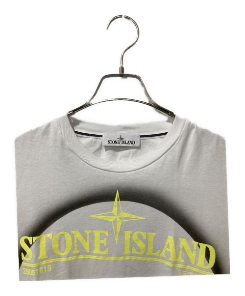 STONE ISLAND（ストーンアイランド）STONE ISLAND (ストーンアイランド) Solar EclipseコットンジャージーTシャツ ホワイト サイズ:Mの古着・服飾アイテム