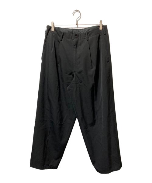 Y's for men（ワイズフォーメン）Y'S for men (ワイズフォーメン) 2タックウールワイドパンツ ブラック サイズ:Mの古着・服飾アイテム