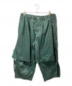 F/CE.エフシーイー）の古着「SOLOTEX PIGMENT-DYE LAYERED TROUSERS」｜グリーン