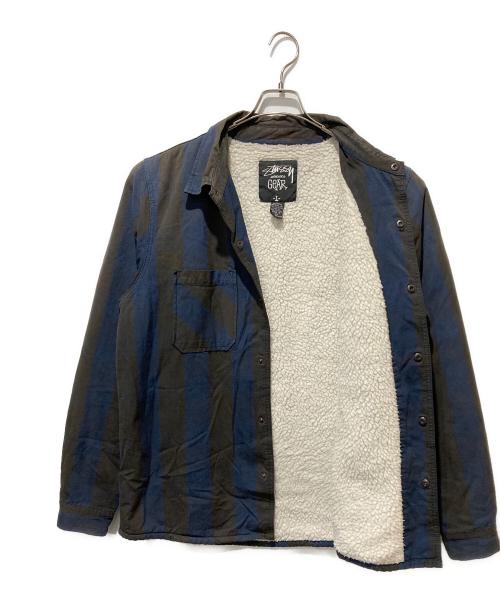 stussy（ステューシー）stussy (ステューシー) 裏ボアジャケット ネイビー サイズ:Lの古着・服飾アイテム