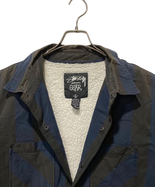 stussy（ステューシー）stussy (ステューシー) 裏ボアジャケット ネイビー サイズ:Lの古着・服飾アイテム