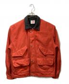 son of the cheese（サノバチーズ））の古着「WASHED DENIM WORK JACKET」｜レッド