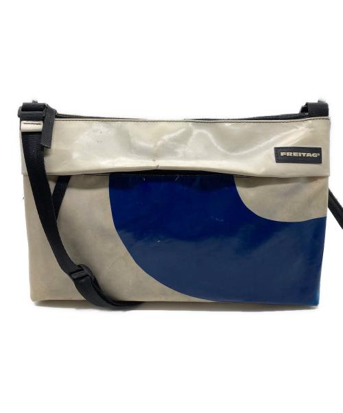 FREITAG（フライターグ）FREITAG (フライターグ) LOU ショルダーバッグ ホワイト×ブルーの古着・服飾アイテム