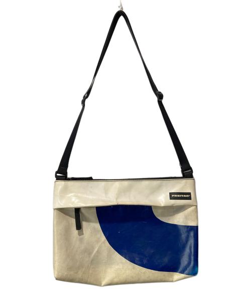 FREITAG（フライターグ）FREITAG (フライターグ) LOU ショルダーバッグ ホワイト×ブルーの古着・服飾アイテム