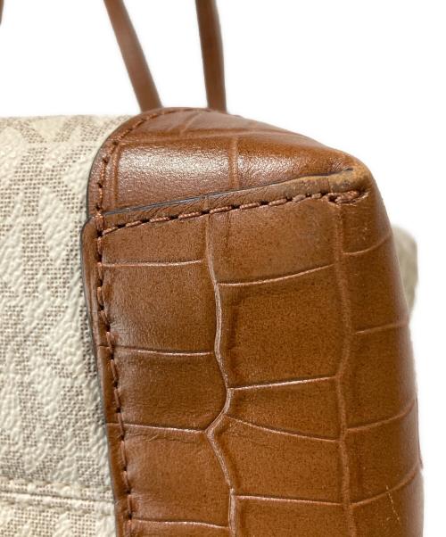 MICHAEL KORS（マイケル・コース）MICHAEL KORS (マイケル・コース) シグネチャートートバッグ ベージュの古着・服飾アイテム