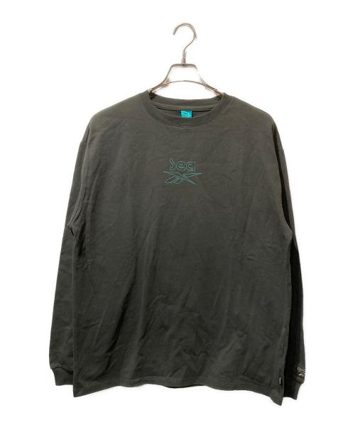 REEBOK（リーボック）REEBOK (リーボック) WIND AND SEA (ウィンダンシー) ATOMS (アトモス) プリントカットソー グリーン サイズ:L 未使用品の古着・服飾アイテム