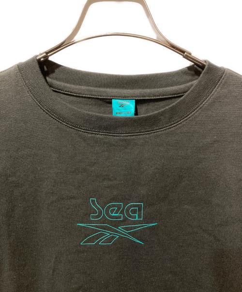 REEBOK（リーボック）REEBOK (リーボック) WIND AND SEA (ウィンダンシー) ATOMS (アトモス) プリントカットソー グリーン サイズ:L 未使用品の古着・服飾アイテム