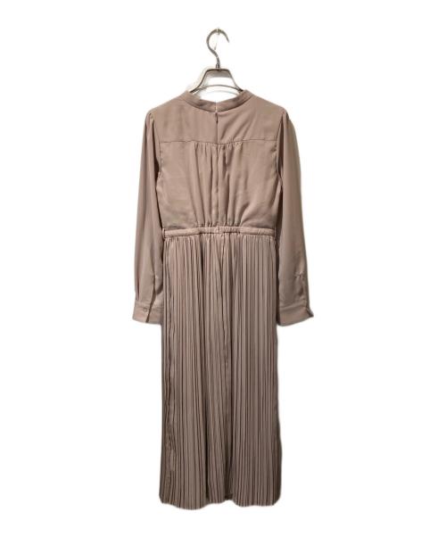 HER LIP TO（ハーリップトゥ）Her lip to (ハーリップトゥ) Viola Bow Pleated Dress ベージュ サイズ:Sの古着・服飾アイテム