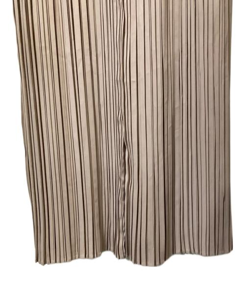 HER LIP TO（ハーリップトゥ）Her lip to (ハーリップトゥ) Viola Bow Pleated Dress ベージュ サイズ:Sの古着・服飾アイテム