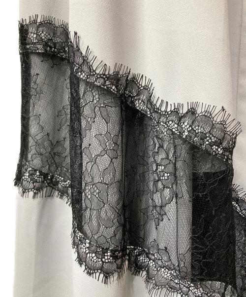 HER LIP TO（ハーリップトゥ）Her lip to (ハーリップトゥ) RosalineLace Trimmed Dress グレー サイズ:Sの古着・服飾アイテム