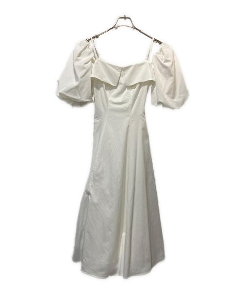 HER LIP TO（ハーリップトゥ）Her lip to (ハーリップトゥ) Papillon Stripe Shirt Dress ホワイト サイズ:Mの古着・服飾アイテム