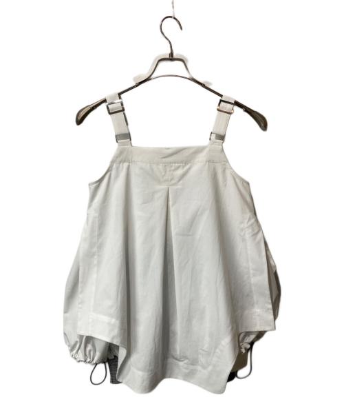 UN3D.（アンスリード）UN3D. (アンスリード) PATTERN MIX SHIRT CAMISOLE ホワイト サイズ:36の古着・服飾アイテム