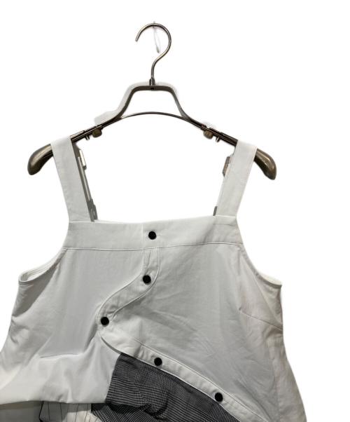 UN3D.（アンスリード）UN3D. (アンスリード) PATTERN MIX SHIRT CAMISOLE ホワイト サイズ:36の古着・服飾アイテム