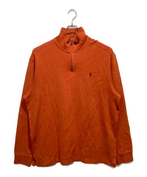 POLO RALPH LAUREN（ポロ・ラルフローレン）POLO RALPH LAUREN (ポロ・ラルフローレン) ハーフジップスウェット オレンジ サイズ:XL 未使用品の古着・服飾アイテム