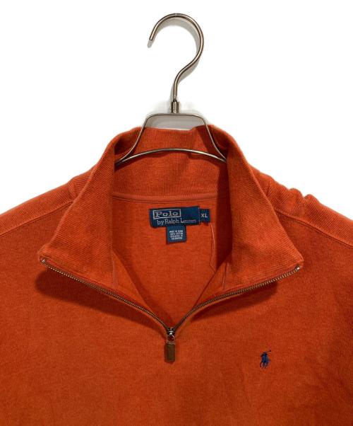 POLO RALPH LAUREN（ポロ・ラルフローレン）POLO RALPH LAUREN (ポロ・ラルフローレン) ハーフジップスウェット オレンジ サイズ:XL 未使用品の古着・服飾アイテム