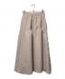 HER LIP TO（ハーリップトゥ）の古着「Twinkle Jacquard Volume Skirtトゥインクル ジャガード ボリューム スカート」｜ベージュ