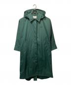 LACOSTEラコステ）の古着「リラックスフィットステンカラーコート」｜グリーン
