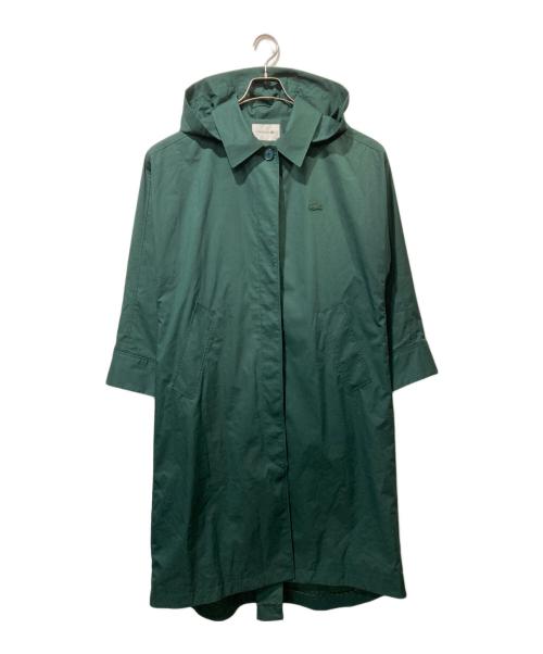LACOSTE（ラコステ）LACOSTE (ラコステ) リラックスフィットステンカラーコート グリーン サイズ:36の古着・服飾アイテム