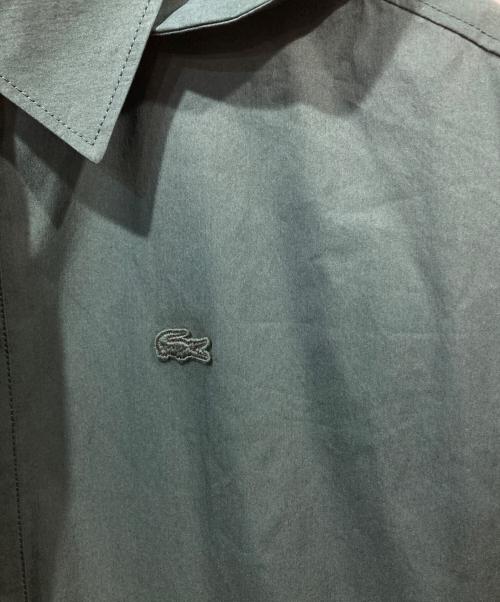 LACOSTE（ラコステ）LACOSTE (ラコステ) リラックスフィットステンカラーコート グリーン サイズ:36の古着・服飾アイテム