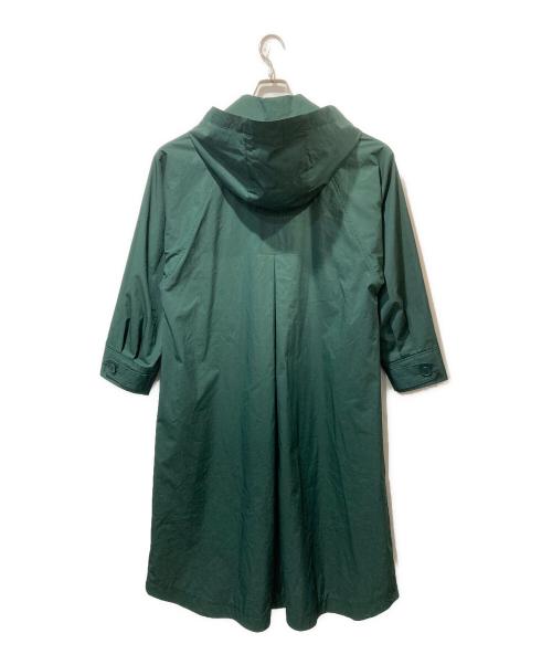 LACOSTE（ラコステ）LACOSTE (ラコステ) リラックスフィットステンカラーコート グリーン サイズ:36の古着・服飾アイテム