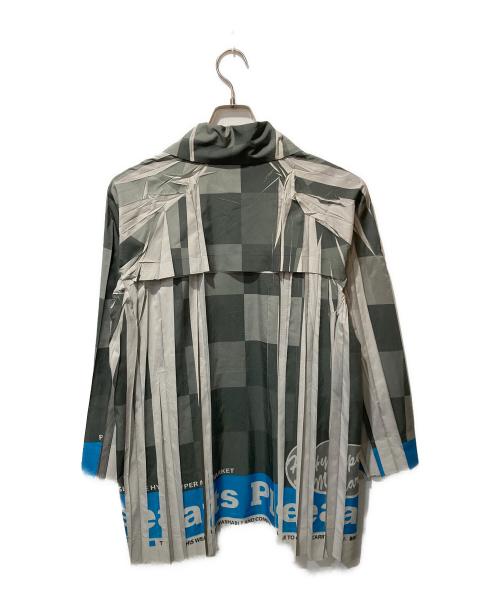 PLEATS PLEASE（プリーツプリーズ）PLEATS PLEASE (プリーツプリーズ) プリーツシャツジャケット グレー サイズ:3の古着・服飾アイテム