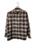 Ernie Paloアーニーパロ）の古着「Rayon Check Shirt」｜ブラウン